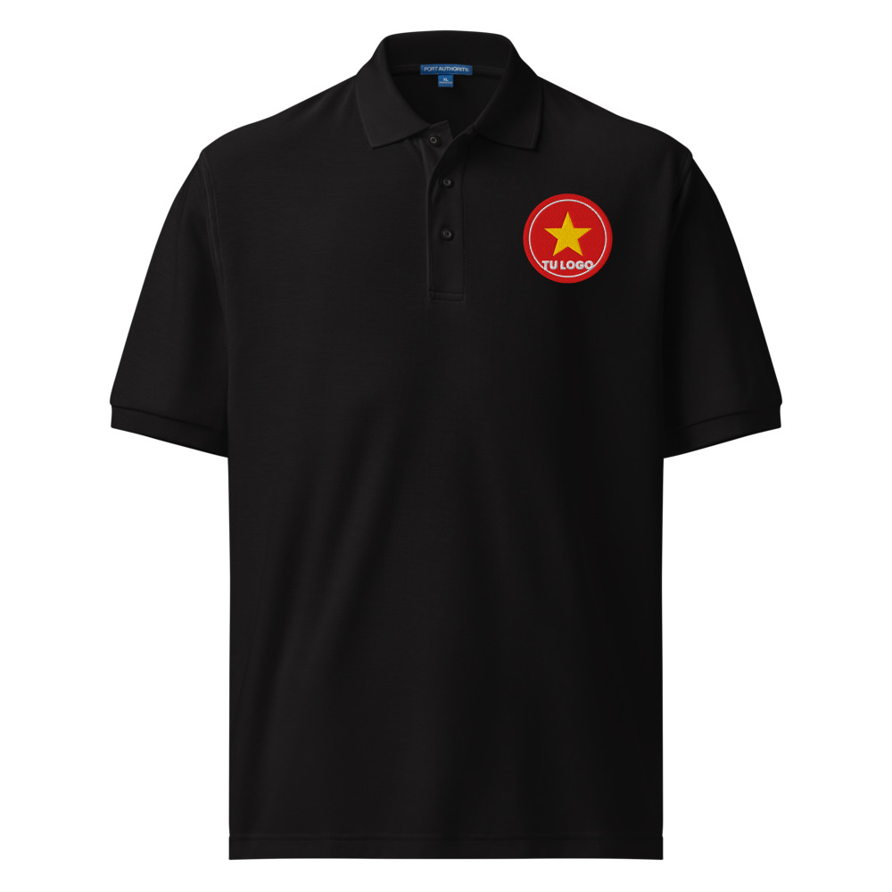 Playera polo bordada con logo