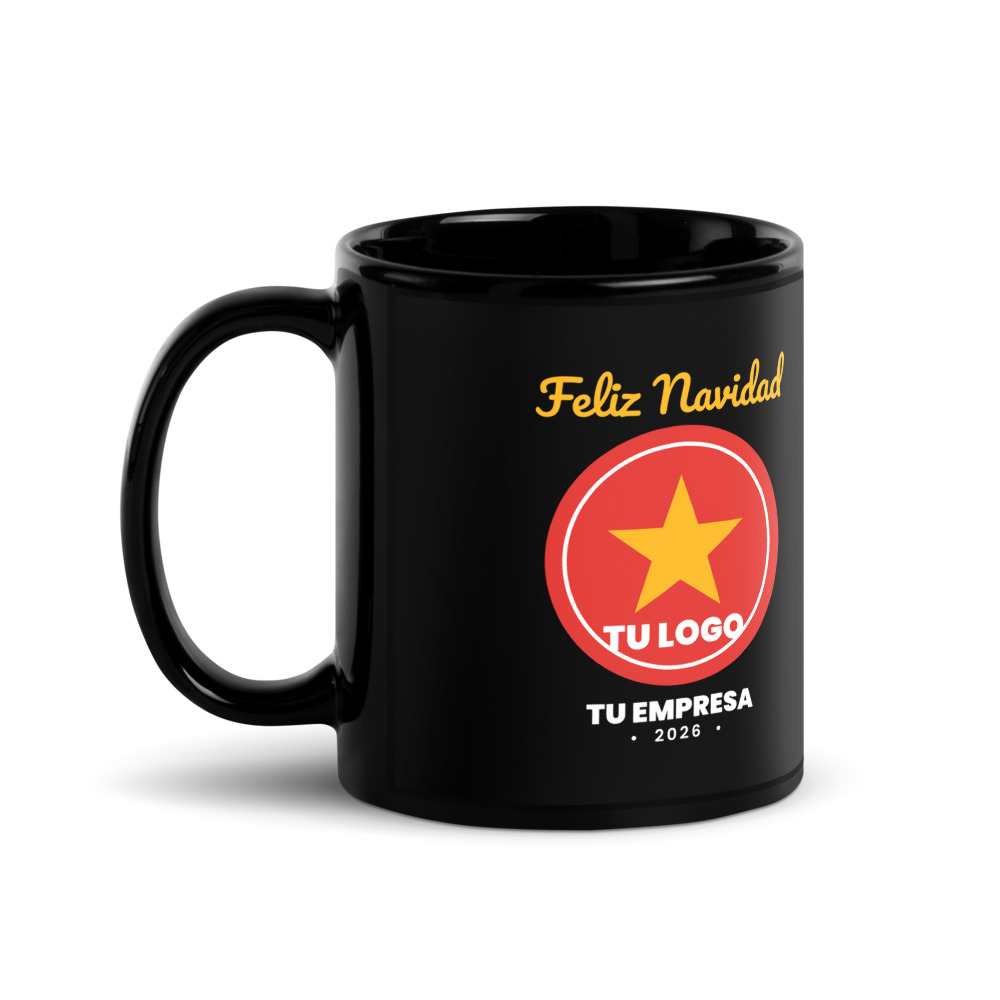 Taza negra personalizada