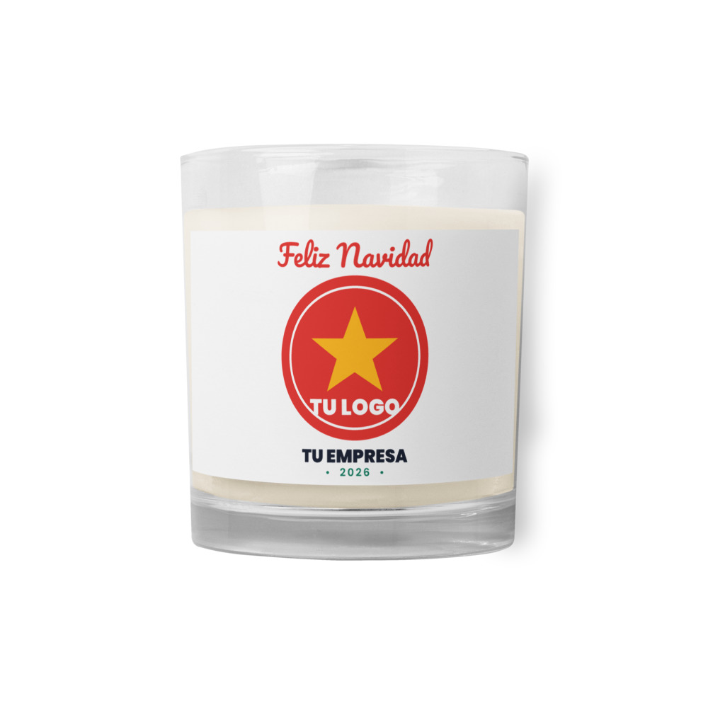 Vela de soya en frasco personalizada
